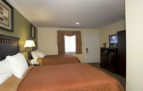 Two Double Beds In A Spacious Guest Room